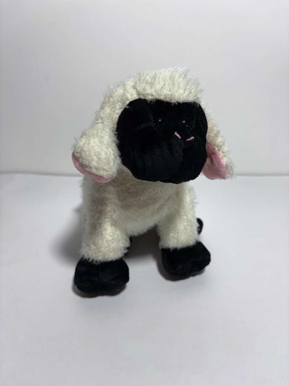 Ganz Webkinz White and Black Sheep Stuffed Animal Plush Toy